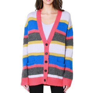 RE/DONE 90s Oversized Cardigan in Multi Stripe size Large (L)